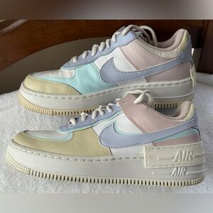 Nike Air Force 1 Low Shadow White Glacier Blue Ghost Women's  CI0919-106 Sz 8